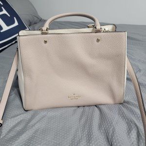 Kate Spade tan and cream crossbody bag